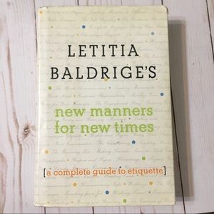 NEW MANNERS FOR NEW TIMES HARDCOVER BY LETITIA BALDRIGE